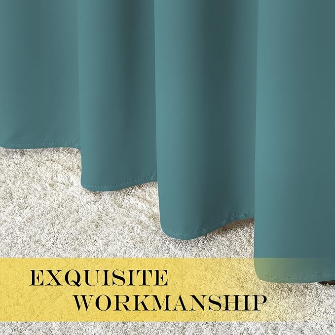 NICETOWN Blackout Curtains 72 inches Long, Grommet Privacy Window Treatment - Image 5