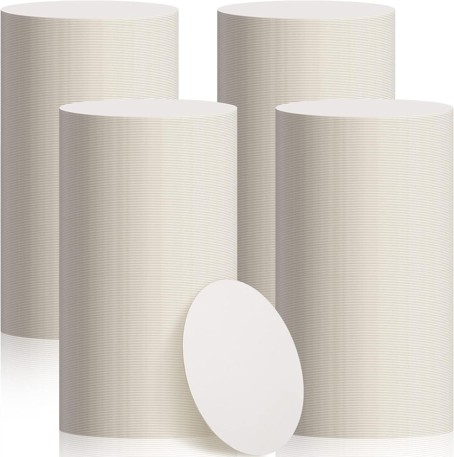 TaoBary 800 Pcs Disposable Paper Coasters Bulk 1MM, 4 Inch Round Cardboard Coasters Blank for Bar Drinks DIY Crafts Arts Wedding (White)