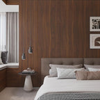 BOMENG Walnut Wood Contact Paper 16x354 inch Dark Brown Wood Wallpaper Peel and - Image 8