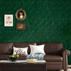 Wallercity Emerald Green Velvet Wallpaper Peel and Stick Felt Drawer Liner Self - Image 2