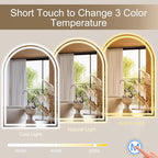 Arched LED Bathroom Mirrors - Image 6