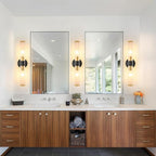Black Gold Battery Operated Wall Sconces Set of 2, Rechargeable Wall Lights - Image 9