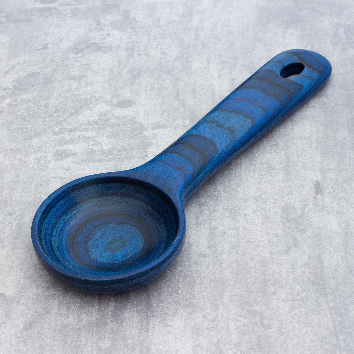 Baltique Malta Collection Wooden Coffee Scoop – Colorful Birch Wood Reusable Scoop for Ground Coffee, Protein Powder & More