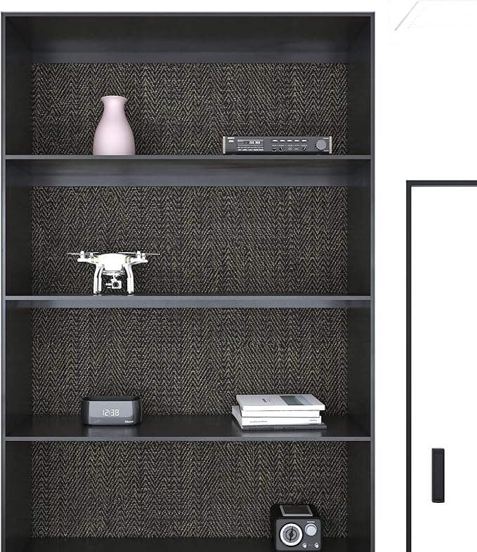 FunStick Black and Gold Geometric Wallpaper Peel and Stick Modern Faux - Image 6