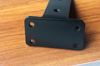 2 Pack - 4 inch Black Hidden L Shelf Bracket Iron Floating Shelf Brackets - Image 5