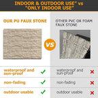ROOMTEC 6-Packs Faux Stone Wall Covering Panels - Image 3