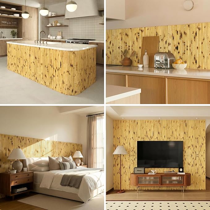 Bamboo Wall Panel, Peel and Stick wall Panels, paneles decorativos para pared - Image 5