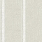 Chesapeake Linette Fabric Stripe Wallpaper, Light Grey, Strippable, 20.5 in x by Chesapeake