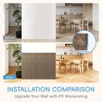 PS Wainscoting Wall Panel Kit, Paintable Waterproof PS Panels - Image 2