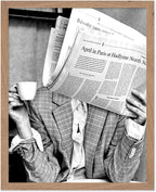 Poster Master Drinking Coffee Print by PosterMaster