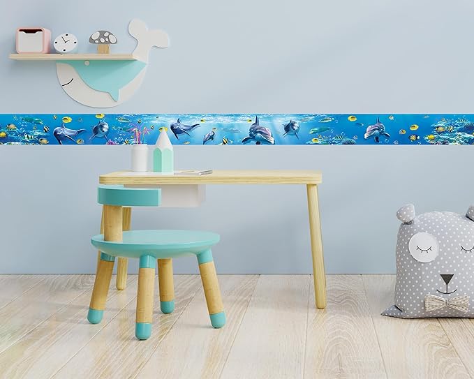 FLFK Peel and Stick Wallpaper Border Wall Decals - Image 4