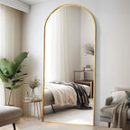 Rowjut Floor Full Length Mirror, Arched Mirrors Full Length 81"x41" - Image 6