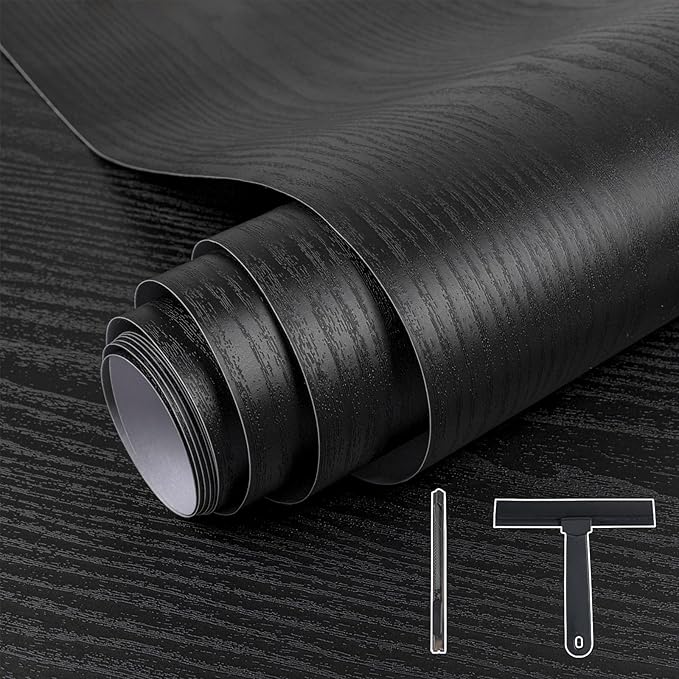 TANONE Black Wood Contact Paper by TANONE