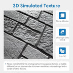 COMSTICKC 3D Wall Panel Peel and Stick, Faux Stone Wall Panel 10 Pcs 12"X12" - Image 3