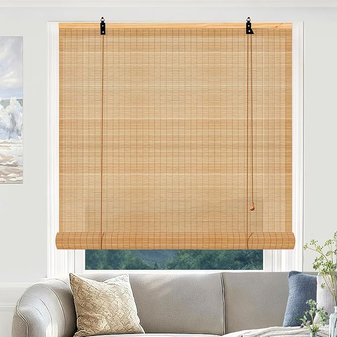 Bamboo Shades for Indoor Windows by Vteyeya