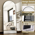 57" x 20" Arched Full Length Mirror - Image 7