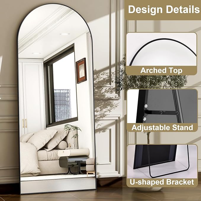 57" x 20" Arched Full Length Mirror - Image 7