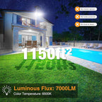 Onforu 75W LED Security Light, 7000LM Brightness Outdoor Flood Light Fixture - Image 3
