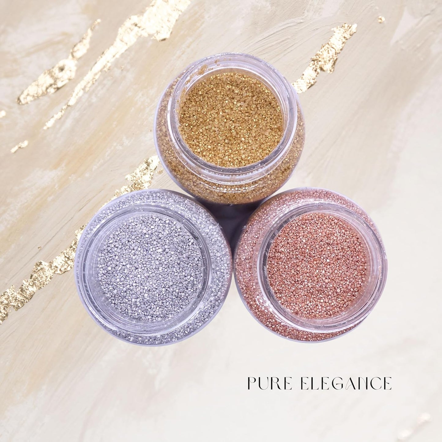 Bakerpan Gold Sanding Sugar for Baking & Cookie Decorating - 5 Ounce Edible Gold Sugar Sprinkles for Cookies, Cakes, Cocktails (Made In USA)