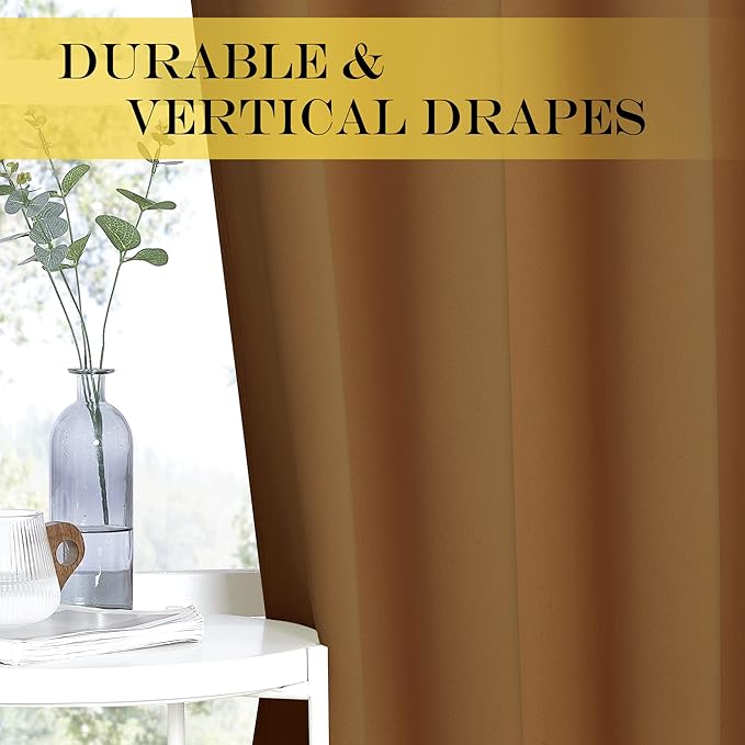 NICETOWN Blackout Drapery Curtain Panel 90 inches Long - Image 4