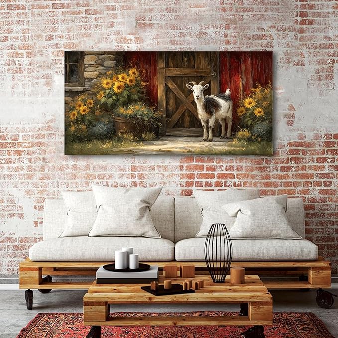 AIYISU Sunflower Wall Art Farmhouse Pictures Wall Decor Vintage Floral Prints - Image 4