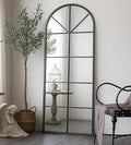 Floor Length Mirror, Oversize Farmhouse Full Body Standing Mirrors by ZMYCZ