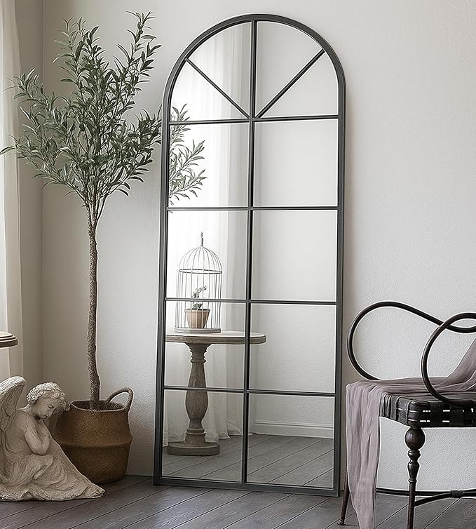 Floor Length Mirror, Oversize Farmhouse Full Body Standing Mirrors by ZMYCZ
