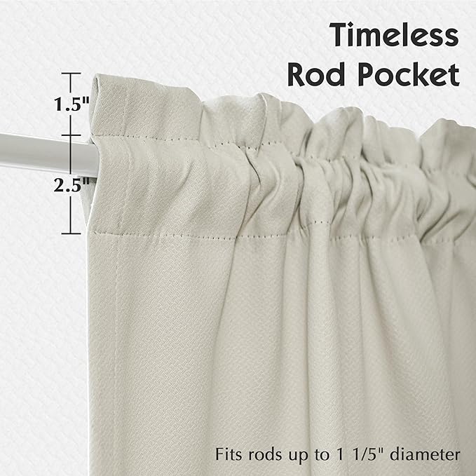 FMFUNCTEX 100% Blackout Valance Curtains - Image 5