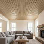 VEELIKE Tan Birch Slat Wall Panels Peel and Stick 3D Wood Grain Wall Panel - Image 5