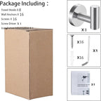 8 Pcs Silver Bathroom Towel Hook Robe Towel Hooks Coat Wall Hook Stainless - Image 3