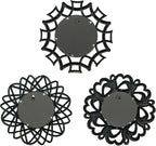 Retro Silver Mirrors for Wall Pack of 3. Round Mirrors. Decorative - Image 9