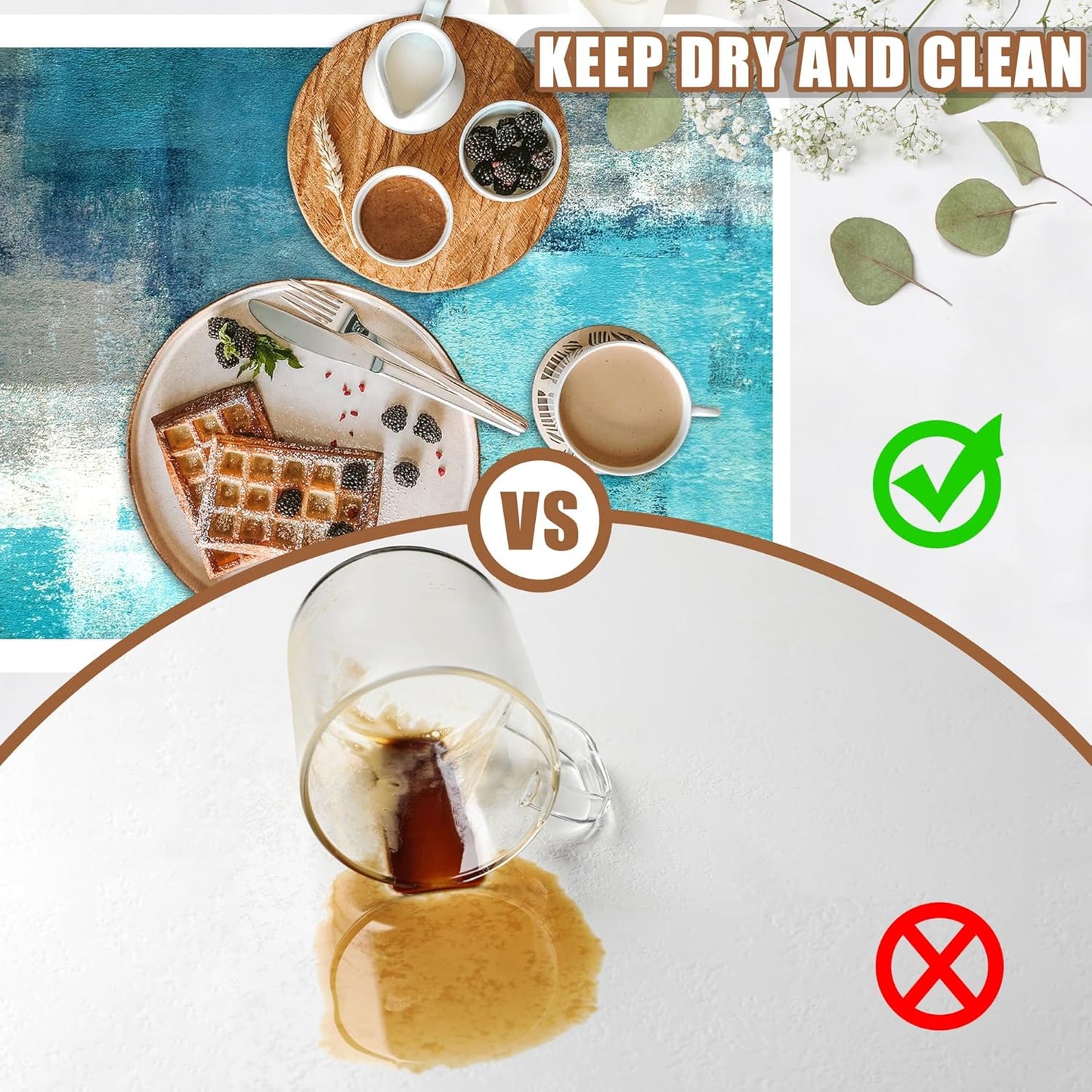 Teal and Grey Abstract Art Dish Drying Mat for Kitchen Counter Hide Stain Absorbent Coffee Mat Rubber Backed Drying Rack Pad Espresso Machine Coffee Bar Accessories 15.7 x 23.6 Inch