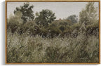 InSimSea Framed Canvas Wall Art, Countryside Field Modern Farmhouse Decor by InSimSeaArt