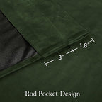 NICETOWN Green Velvet Curtains 84 inches - Image 7