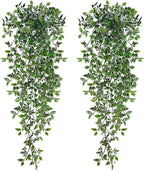 BLEUM CADE Fake Hanging Plants, Faux Mandala Vines Hanging Plant Greenery by BLEUMCADE