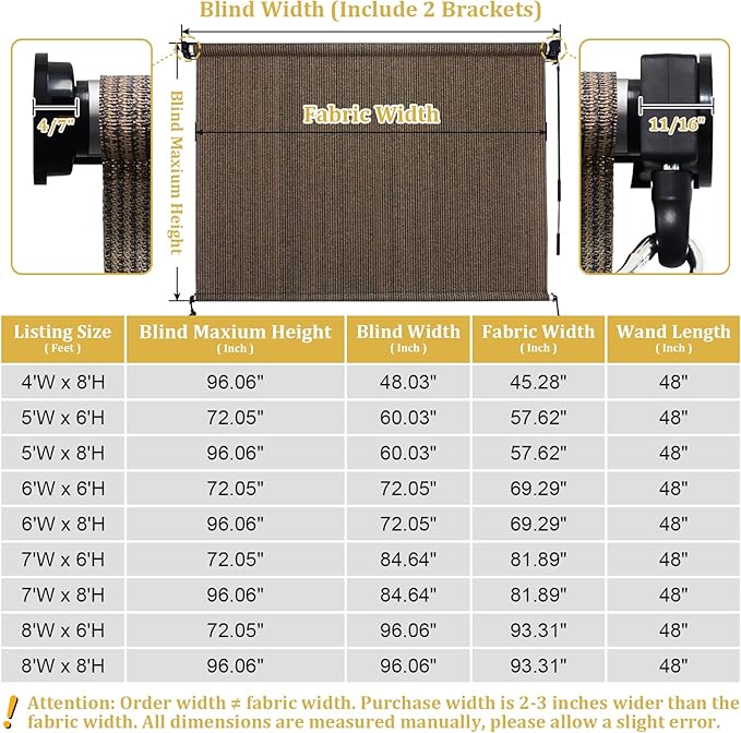 Shade&Beyond Outdoor Roller Shades - Image 9