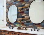 FLFK Faux Wood Bricks Wallpaper Peel and Stick Wood Grain Wall Paper - Image 5
