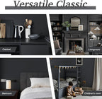 Dimoon 17.7''x393'' Peel and Stick Wallpaper Dark Grey Contact Paper - Image 4