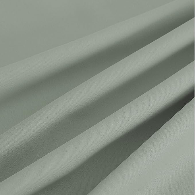 NICETOWN Blackout Curtains Grommet 2 Panels 72 Inches Long, Sage Green - Image 8