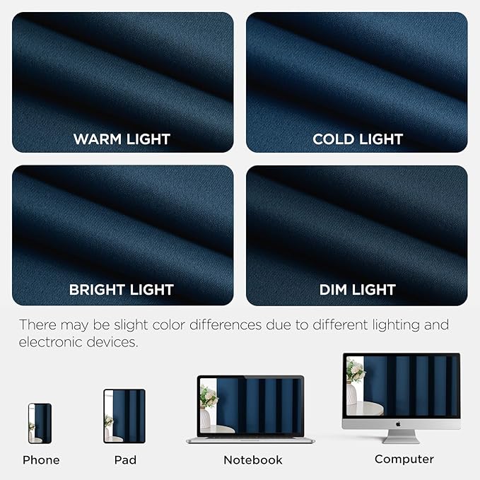 Joydeco Blackout Door Curtain for Doorway Privacy 108 Inches Long, Grommet - Image 8