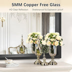 Large Bathroom Mirror, 60 x 36 Inch Rectangular Wall Mirror 0.6" Thickened Deep - Image 7
