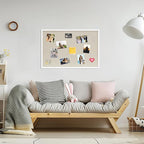 DAHAPYBOO Cork Board with Linen White 2Pack, Bulletin Board 30"x20" Hanging - Image 4