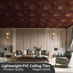 Art3dwallpanels Ceiling Tiles 12 Pack Drop Ceiling Tiles, 24 x 24 Inch High - Image 3