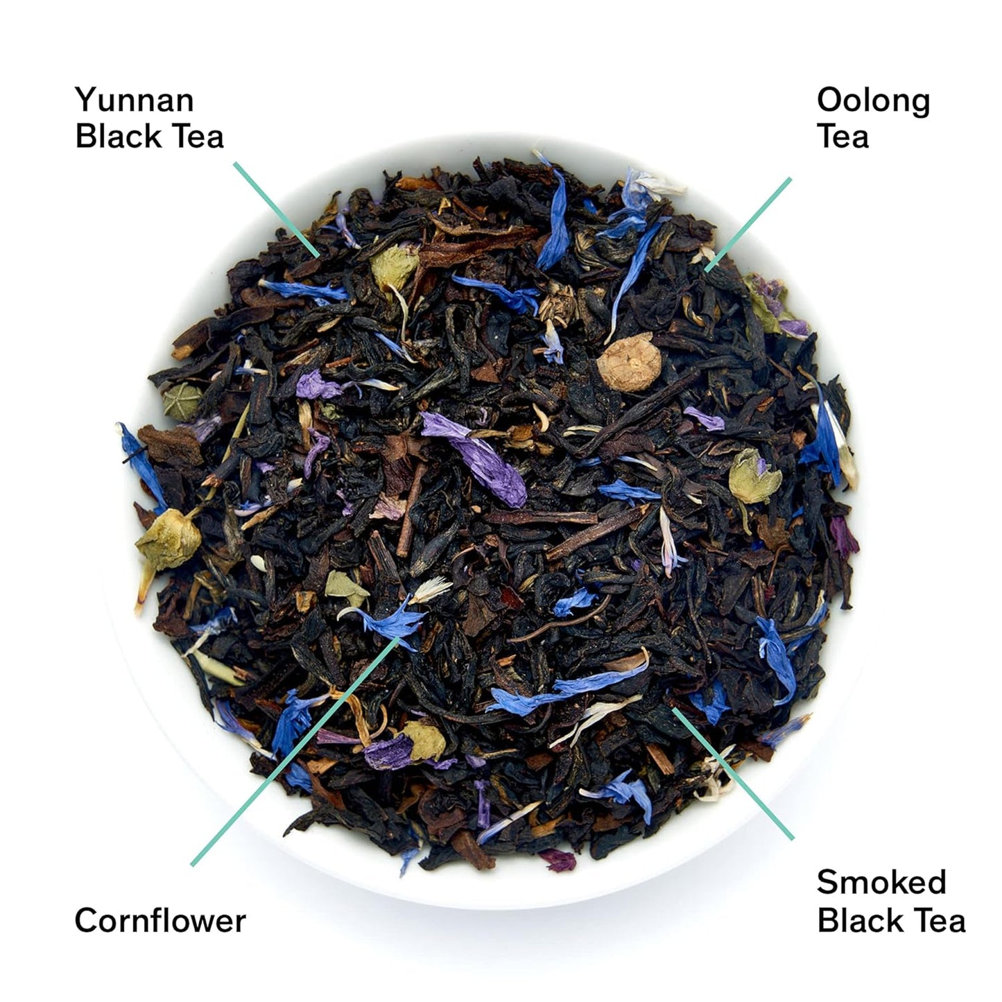 August Uncommon Black Metallic – Violet and Elderberry Tea Black – Lush Blend with Dark Berry and Floral Notes – Loose Leaf Tea Caffeinated for Daily Enjoyment in a Resealable Pouch (1.75oz)