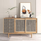 FunStick 16"x472" Textured Taupe Brown Wallpaper Peel and Stick Grasscloth - Image 3