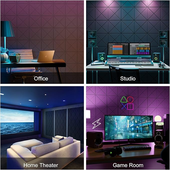 Sonicism 8 Pack X-Lined Acoustic Panels - Image 5