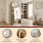 Suidia 90"x46" Arched Full Length Mirror - Image 6