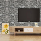 3D Wall Panels Peel and Stick in Black Grey, Faux Brick Wall Panels - Image 9