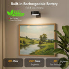 3-Pack Picture Lights for Wall, Rechargeable Battery Operated LED Painting Light - Image 4