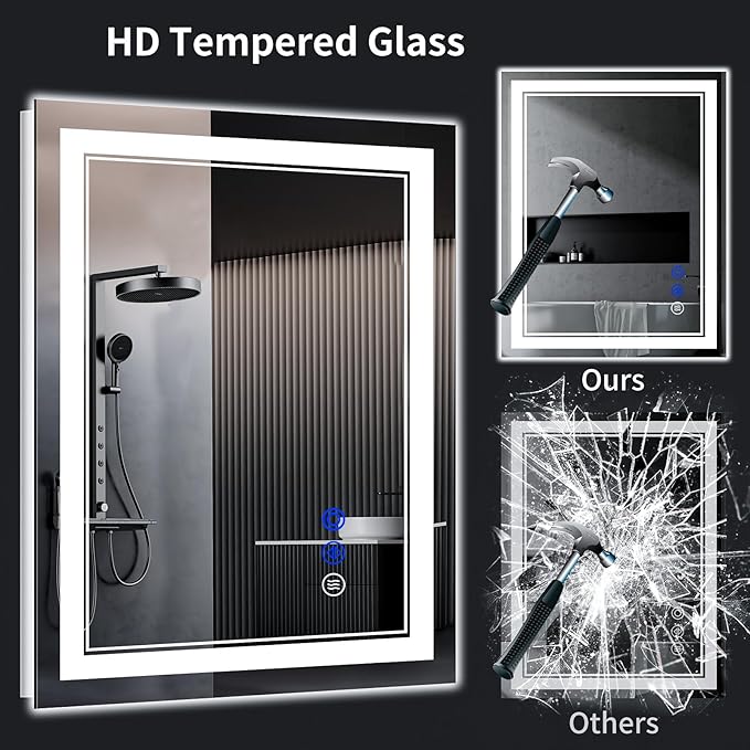 30"x22" LED Bathroom Mirror - Image 7